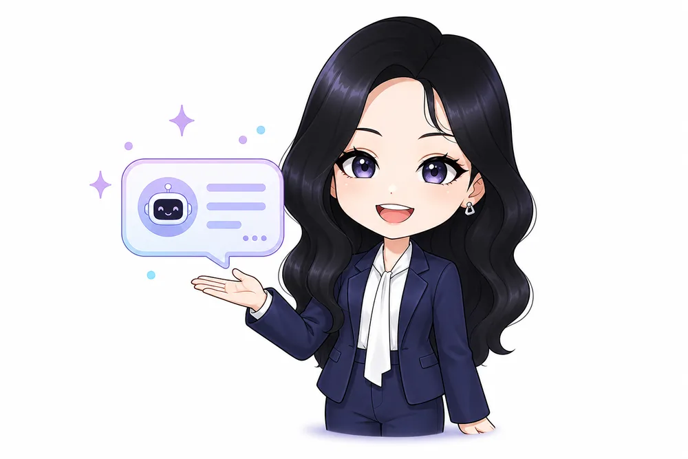 AI 霖子手绘形象在对话